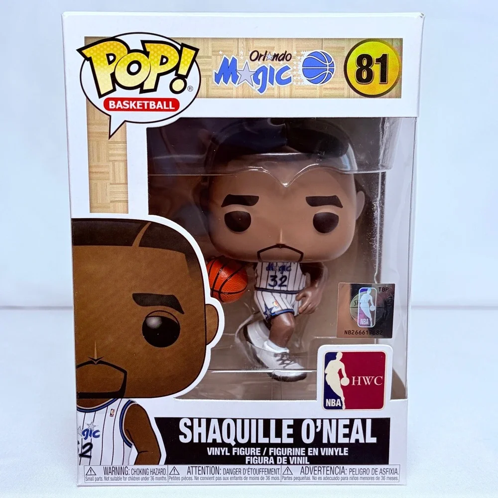 Funko NBA Shaquille O'Neal‎ OS White Orlando Magic Pop Basketball 81 HWC Shaq